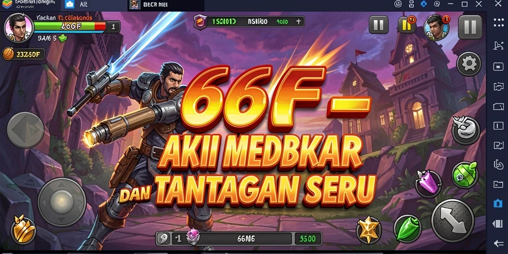 Tampilan gameplay aksi seru dari 666F dengan pertarungan menegangkan.