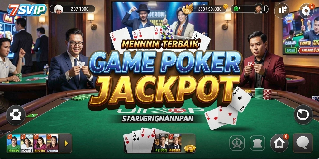 Screenshot gameplay <strong>7SVIP</strong> menampilkan aksi seru permainan poker.