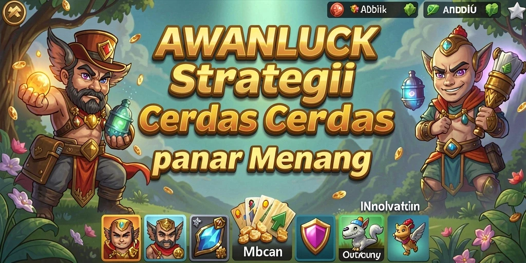 Screenshot AWANLUCK menunjukkan gameplay strategis yang menantang.