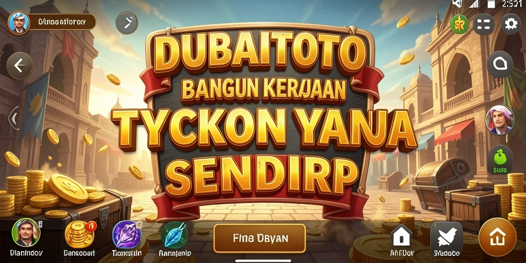 Gameplay DUBAITOTO menunjukkan pengelolaan bisnis yang seru.