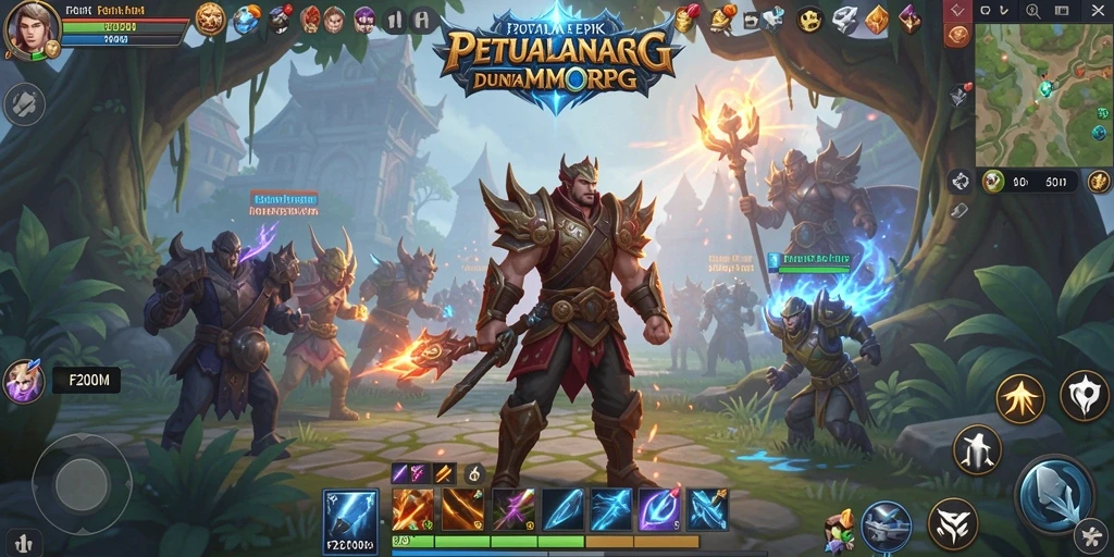Tampilan gameplay F200M yang memukau dan penuh aksi.