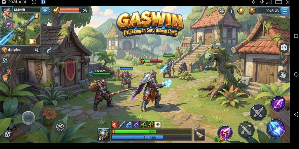 Tampilan gameplay GASWIN yang seru dan menantang dalam dunia ARPG.