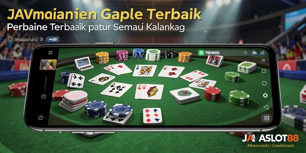 Tampilan screenshot gameplay Gaple JAVASLOT88 yang seru dan menarik.