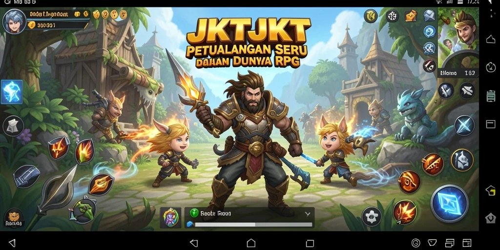 Tangkapan layar gameplay JKTJKT yang menampilkan aksi pertarungan seru.