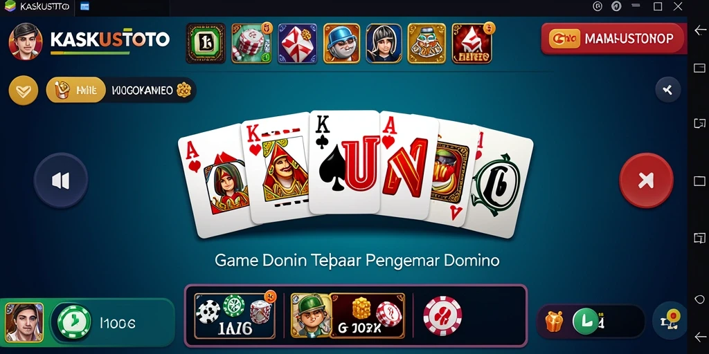Gameplay seru Domino di KASKUSTOTO dengan teman-teman.