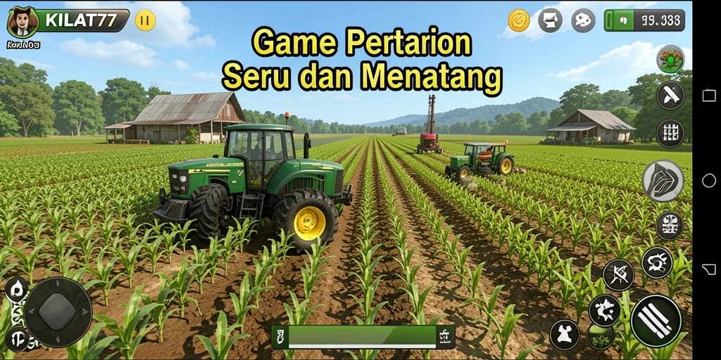 Screenshot utama KILAT77 menunjukkan gameplay menarik dalam bercocok tanam.