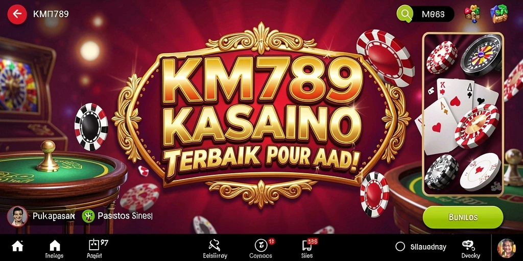 Screenshot utama KM789 menampilkan gameplay Kasino yang menarik.