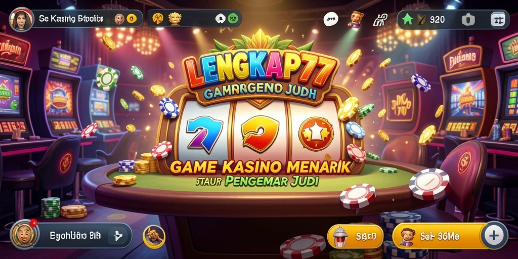 Tampilan gameplay Kasino yang mengasyikkan di LENGKAP777.