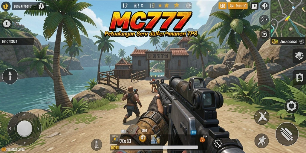 Tangkapan layar menampilkan aksi seru gameplay TPS di MC777.