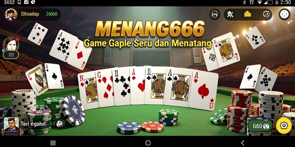 Tampilan gameplay Gaple yang seru dan interaktif.