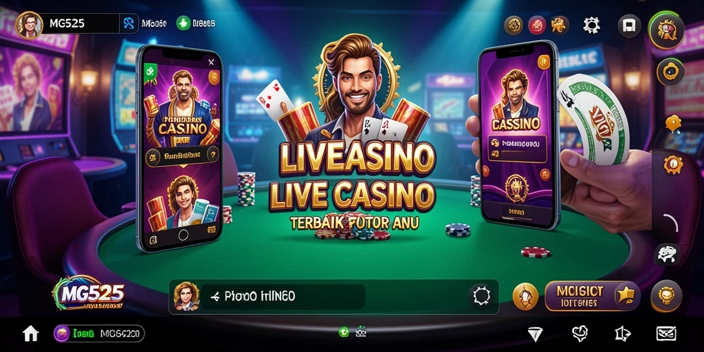 Tampilan gameplay MG525 yang menarik dan interaktif di Live Casino.