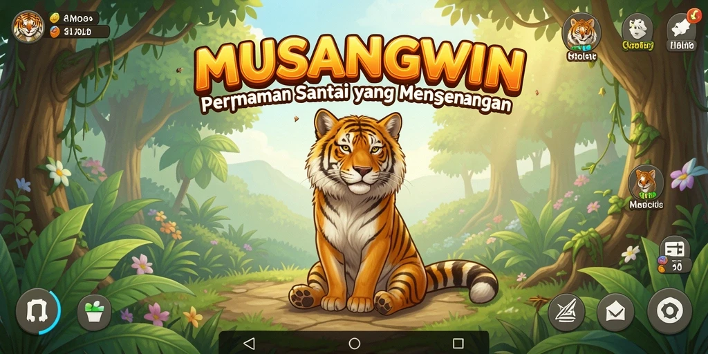 Tampilan menarik dari gameplay MUSANGWIN yang seru dan menghibur.
