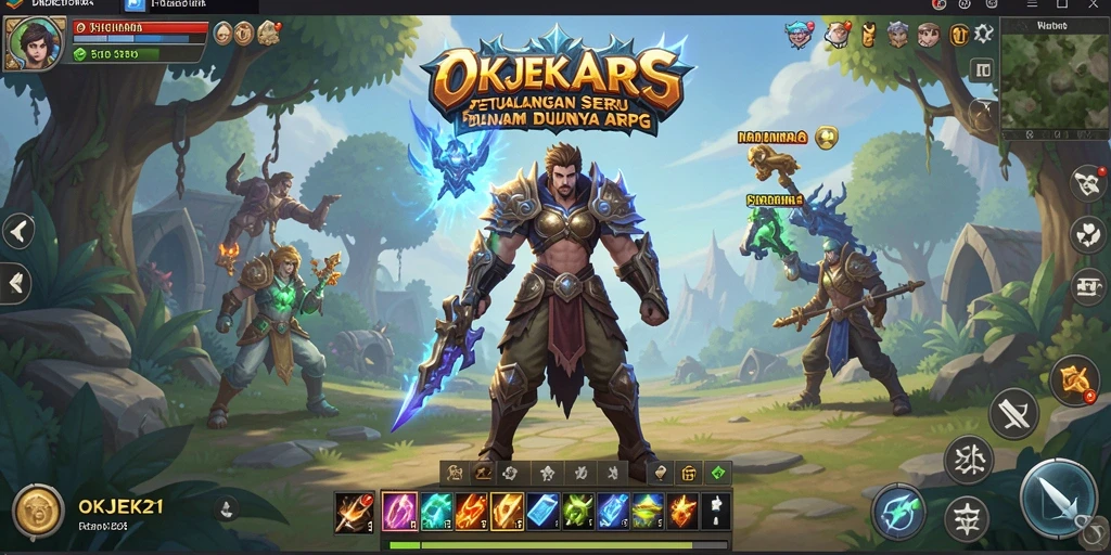 Tampilan gameplay seru dalam petualangan ARPG.