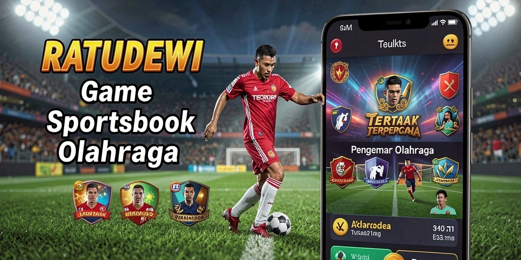 Tampilan screenshot utama RATUDEWI dengan fitur taruhan olahraga.