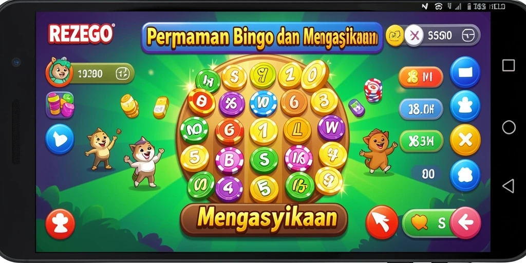 Tampilan menarik dari gameplay Bingo di REZEGO.