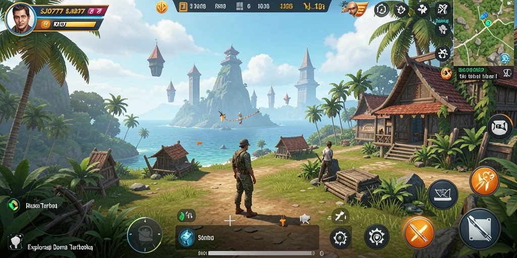 Screenshot gameplay SJO777 menampilkan eksplorasi dunia yang luas.