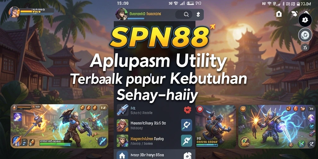 Tampilan aplikasi SPN88 dengan fitur-fitur canggih di layar utama.