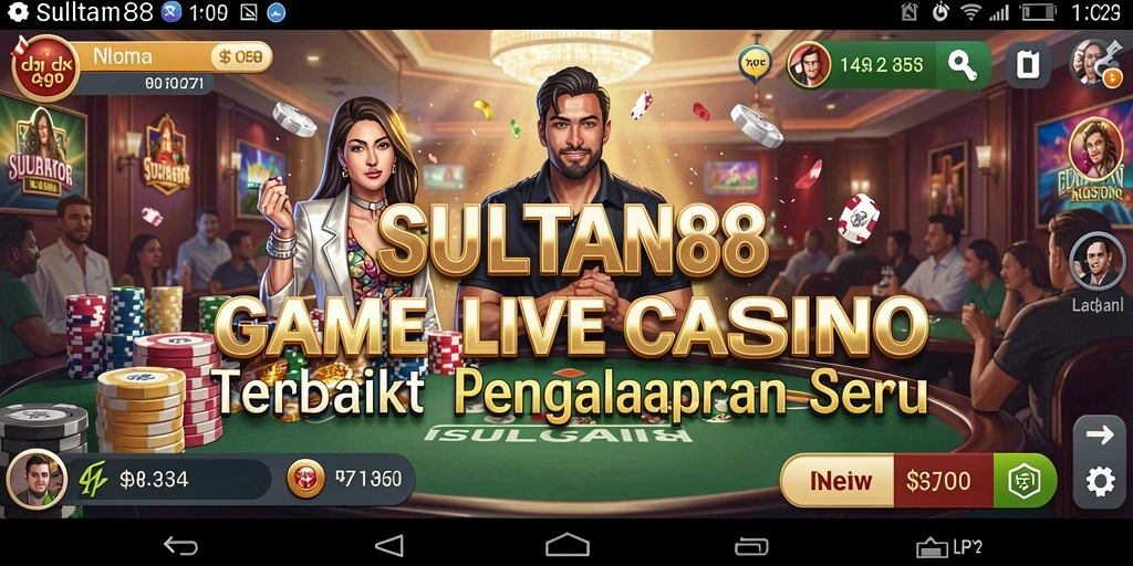 Tampilan gameplay Live Casino yang menarik di SULTAN88.