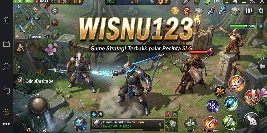 Tampilan gameplay menarik dari WISNU123 dengan berbagai strategi.